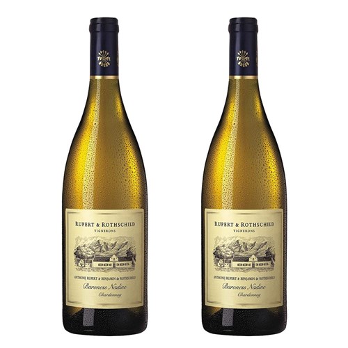 Rupert & Rothschild Baroness Nadine Chardonnay 75cl White Wine Twin Set